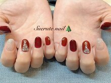 スエルテ ネイルサロン 北千住店/ボルドークリスマスネイル ¥7200