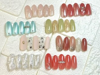 爪キラの写真/初回オフ込◎【JR岐阜徒歩2分★定額ネイル¥5280】駐車場1台完備!お仕事向けデザイン豊富にご用意してます♪