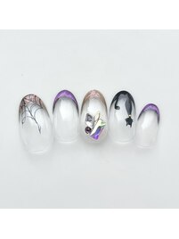 ハロウィン　ネコ　フレンチ