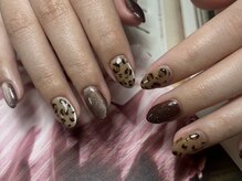 ミティネイル 北中城(mittynail)/レオパードネイル/ヒョウ柄