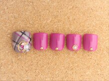 ネイルサロン ブランロール 白金店(Nail Salon Blanl'or)/FOOTガーリーチェック♪￥8,760