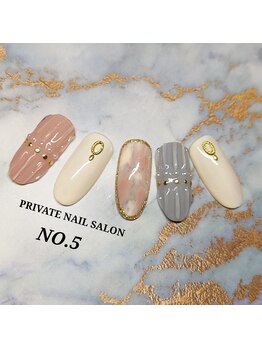 ナンバーファイブ(N°5)/プリーツネイル☆