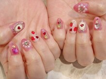 ラルネイル 大宮(Lull. nail)/＃いちご＃ハートホロ＃キラキラ