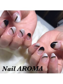 ネイルアロマ(Nail AROMA)/変形フレンチ