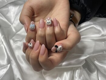 チピネイル 尼崎(chipinail)/ちいかわ/ポチャッコ推しネイル