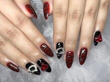 トランクイル(Tranquil)/チェックネイル