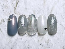 ニュアンス大理石ネイル