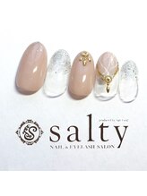 ネイルアンドアイラッシュサロン ソルティ 寺田町(salty)/大人可愛い天然石