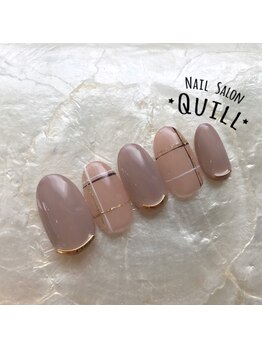 ネイルサロン クイル(QUILL)/11月チェック柄♪2