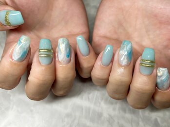 エーネイルルーム(A.Nail.room)/水彩パレットデザイン