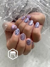 東海最大級ネイルサロン by レディスペネイル 名駅店/紫ネイル