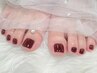 〈初回オフケア込〉フットネイル★ワンカラー￥4,500