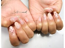 タスメット(+met)/～pink ribbon × dot nail～