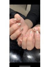 レディグリッター(Lady glitter)/シンプルアシメネイル