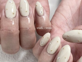 ジュエ ネイルスタジオ(jouer nailstudio.)/studs x stone