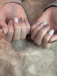 リングネイル×ニュアンス