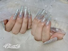 璃凰 名古屋新栄店/長さ出し，ラメカラー