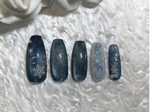 レイヴンエーアール(Raven.AR)/冬ネイル/雪の結晶/ストーン