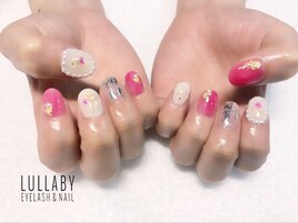 押し花ニュアンスネイル