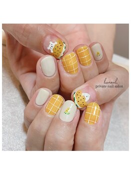 しろくま×スイカネイル