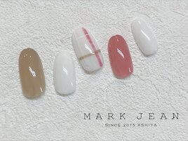 96. チェック　シンプル　ネイル