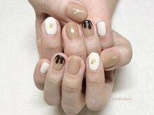 モフルール(Mofuleur)/ホワイト×キャラメルチョコ