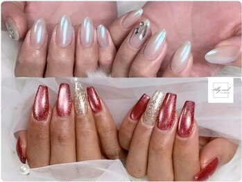 アリーネイル 南草津店(Ally nail)の写真/フォルムにこだわり「魅せるネイル」を。コンプレックス解消の手段としてや１本折れた時の救世主にも☆