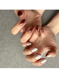 非対称ネイル☆