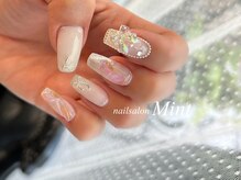 ネイルサロン ミント(Mint)/うる艶リボンネイル♪