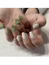 ホワイトネイル　¥6350