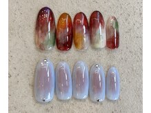 ネイルサロン ファブリック(nail salon fabric)の雰囲気(定額コース上下8900円オータムカラーのデザインも多数ご用意)