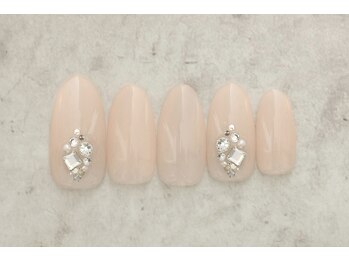 ネイルサロンプリッシュ 横浜店(prish)/6月号 5000円 ビジュー ネイル