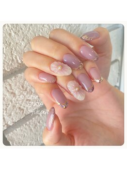 アネラ(ANELA)/ぷっくりお花ネイル