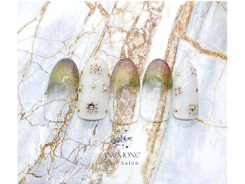 アネモネ(ANEMONE)/ビジュー＆ギャラクシーネイル☆