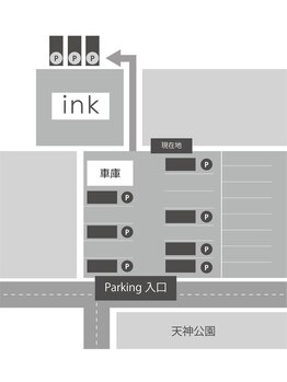 インク(ink)/駐車場☆店舗裏7台+表3台完備♪