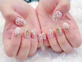 ＃ツイード　＃大人ネイル