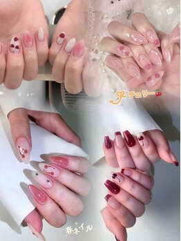 リナネイルサロン 池袋(Lina nail salon)の写真/【デザイン相談・持ち込みOK】カラー・パーツ豊富◎トレンドのワンホンネイル/韓国ネイルも当店にお任せ☆