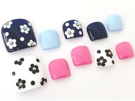 ワンカラー+ホロ花