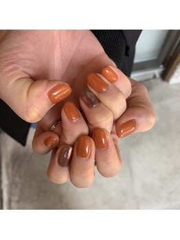 ネイルスペース ジェイズ ピンキー(NAIL SPACE J's PINKY)/秋ネイル