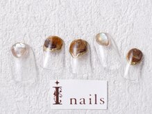アイネイルズ 梅田店(I nails)/マーブルフレンチ　￥7700