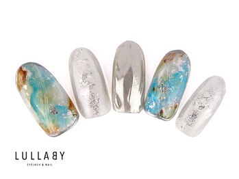 ララバイ 立川北口店(LULLABY)/ターコイズ×シルバーネイル