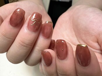 デューネイルスタジオ(dew nail studio)/シアーニュアンスリボン