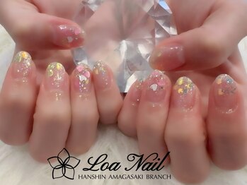 ロアネイル(Loa Nail)の写真/仕事柄お爪を伸ばせない方にもお勧め★ショートデザインサンプルもご用意しております！