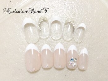 ランディ(nail salon RANDY)/ウエディングネイル１￥7400