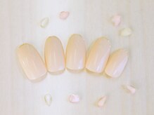 ネイルサロン ハース(Hearth)/ワンカラー+ラメライン10本¥6380