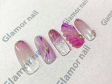グラマーネイル(Glamor nail)/マーメイド×ピンクオーロラ