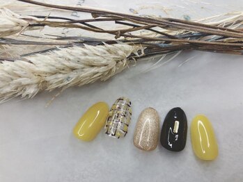 モグネイル(Mogunail)/9.10定額A ツイードネイル