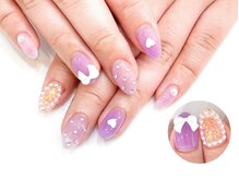 ネイルコレクション ピンク(Nail Collection Pink)/ジェル定額￥8990☆3Dリボン