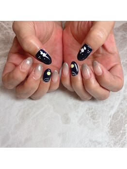 エステティックアンドネイル ローズ(ESTHETIC&NAIL Rose)/お月見ネイル