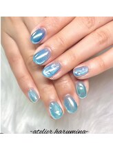アトリエハルミナ バイ バラ 三島店(atelierharumina by valla)/清涼感あふれる水滴ネイル